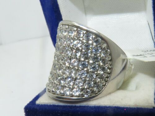 Jewellery Kingdom Ladies Cz 8 Carat Engagement Sterling Silver Super Sparkling Comfort Ring - Jewelry Rings - British D'sire