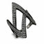 Jewellery Kingdom Ladies CZ Band Cubic Zirconia Stainless Steel Open Comfort Designer Ring - Jewelry Rings - British D'sire