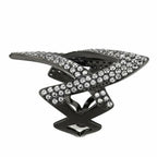 Jewellery Kingdom Ladies CZ Band Cubic Zirconia Stainless Steel Open Comfort Designer Ring - Jewelry Rings - British D'sire
