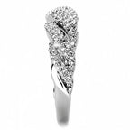 Jewellery Kingdom Ladies Cz Band Ring Pave Silver Rhodium Eternity Clear Super - Jewelry Rings - British D'sire