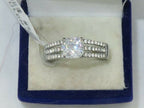 Jewellery Kingdom Ladies Cz Cushion 1.50 Carat Stainless Steel Silver Ring - Jewelry Rings - British D'sire