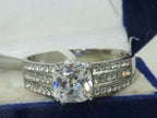 Jewellery Kingdom Ladies Cz Cushion 1.50 Carat Stainless Steel Silver Ring - Jewelry Rings - British D'sire