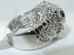 Jewellery Kingdom Ladies Cz Cushion Cut Sparkling Rhodium Pave Sale Clear 8 Ct Ring (Silver) - Rings - British D'sire