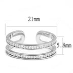 Jewellery Kingdom Ladies Cz Double Sterling Silver Channel Set 6mm Handmade Band Ring - Jewelry Rings - British D'sire