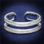 Jewellery Kingdom Ladies Cz Double Sterling Silver Channel Set 6mm Handmade Band Ring - Jewelry Rings - British D'sire