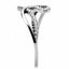 Jewellery Kingdom Ladies Cz Flat Stainless Steel Silver Ring Band - Jewelry Rings - British D'sire