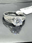 Jewellery Kingdom Ladies Cz Solitaire 3 carat Stainless Steel Engagement Classy Ring (Silver) - Jewelry Rings - British D'sire