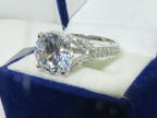 Jewellery Kingdom Ladies Cz Solitaire Sterling Silver 3 Carat Accents Stamped Sparkling Ring - Jewelry Rings - British D'sire