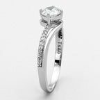 Jewellery Kingdom Ladies Cz Sterling Silver 1 Carat Engagement Solitaire Accents Stamped Ring - Jewelry Rings - British D'sire