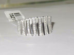 Jewellery Kingdom Ladies Cz Sterling Silver Open Micro Pave Clear Sparkle Band Ring Set - Jewelry Rings - British D'sire