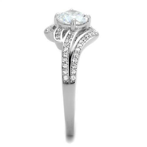 Jewellery Kingdom Ladies Cz Sterling Silver Solitaire Accents 1.50 Carat Engagement Ring - Jewelry Rings - British D'sire