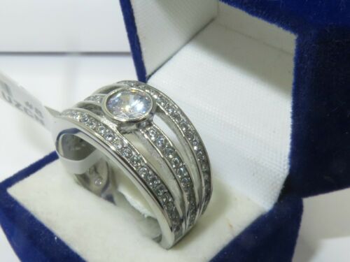 Jewellery Kingdom Ladies Dome Bezel Stainless Steel Ring (Silver) - Rings - British D'sire Main image