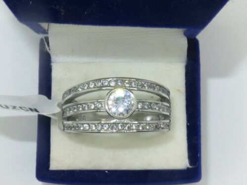 Jewellery Kingdom Ladies Dome Bezel Stainless Steel Ring (Silver) Secondary image
