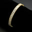 Jewellery Kingdom Ladies Emerald 18kt Yellow Gold Plated Cubic Zirconia Tennis Bracelet - Bracelets & Bangles - British D'sire