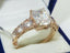 Jewellery Kingdom Ladies Emerald Cut Cubic Zirconia 250CT Steel Anniversary Engagement Ring (Rose Gold) - Jewelry Rings - British D'sire