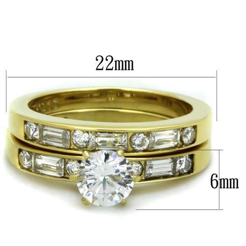 Jewellery Kingdom Ladies Emerald Wedding Engagement Solitaire Band Set 3K Ring Secondary image