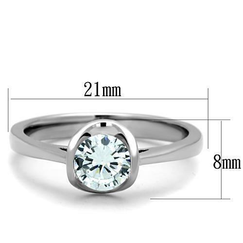 Jewellery Kingdom Ladies Engagement 2K Solitaire Simulated Diamond Ring Secondary image