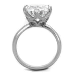 Jewellery Kingdom Ladies Engagement Solitaire 10.79k Stainless Steel 14mm Ring (Silver) - Rings - British D'sire