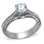 Jewellery Kingdom Ladies Engagement Solitaire 1K Stainless Steel Ring - Rings - British D'sire