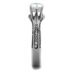 Jewellery Kingdom Ladies Engagement Solitaire 1K Stainless Steel Ring - Rings - British D'sire