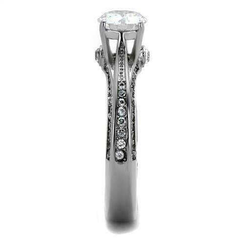 Jewellery Kingdom Ladies Engagement Solitaire 1K Stainless Steel Ring - Rings - British D'sire