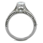 Jewellery Kingdom Ladies Engagement Solitaire 1K Stainless Steel Ring - Rings - British D'sire