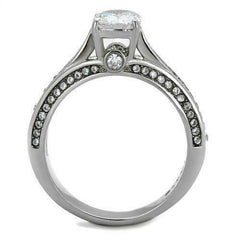 Jewellery Kingdom Ladies Engagement Solitaire 1K Stainless Steel Ring - Rings - British D'sire
