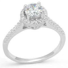 Jewellery Kingdom Ladies Engagement Solitaire Accents 1.75k Ring (Silver) - Engagement Rings - British D'sire