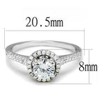 Jewellery Kingdom Ladies Engagement Solitaire Accents 1.75k Ring (Silver) - Engagement Rings - British D'sire