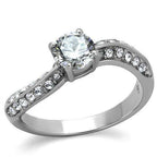 Jewellery Kingdom Ladies Engagement Solitaire Cubic Zirconia Stainless Steel Pave New Ring - Jewelry Rings - British D'sire