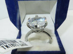 Jewellery Kingdom Ladies Engagement Solitaire Cz 10K Stainless Steel Ring Silver - Rings - British D'sire