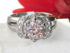 Jewellery Kingdom Ladies Engagement Solitaire Pretty Stainless Steel Ring (Silver) - Rings - British D'sire