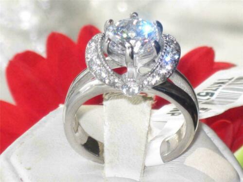 Jewellery Kingdom Ladies Engagement Solitaire Pretty Stainless Steel Ring (Silver) - Rings - British D'sire