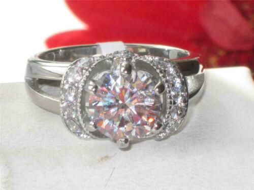 Jewellery Kingdom Ladies Engagement Solitaire Pretty Stainless Steel Ring (Silver) Secondary image