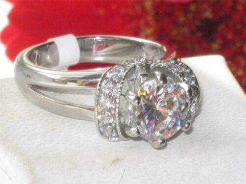 Jewellery Kingdom Ladies Engagement Solitaire Pretty Stainless Steel Ring (Silver) - Rings - British D'sire