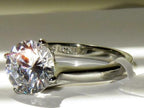 Jewellery Kingdom Ladies Engagement Solitaire Sparkle 1.5k Stainless Steel Ring (Silver) - Rings - British D'sire