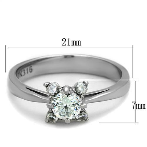 Jewellery Kingdom Ladies Engagement Solitaire Stainless Steel 1.30K Ring Secondary image