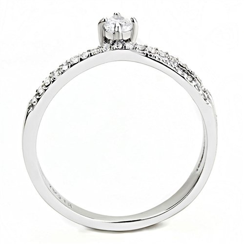 Jewellery Kingdom Ladies Engagement Solitaire Stainless Steel All Sizes No Tarnish Pretty Ring Secondary image