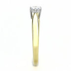 Jewellery Kingdom Ladies Engagement Solitaire Super Sparkling 0.45k Ring (Gold) - Rings - British D'sire