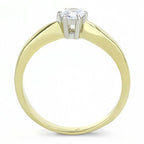 Jewellery Kingdom Ladies Engagement Solitaire Super Sparkling 0.45k Ring (Gold) - Rings - British D'sire