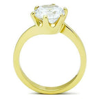 Jewellery Kingdom Ladies Engagement Twist Solitaire Ring (Gold) - Jewelry Rings - British D'sire