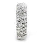 Jewellery Kingdom Ladies Eternity Band 7mm Wide Cubic Zirconia Sparkling Silver Ring - Jewelry Rings - British D'sire