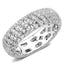 Jewellery Kingdom Ladies Eternity Band 7mm Wide Cubic Zirconia Sparkling Silver Ring - Jewelry Rings - British D'sire