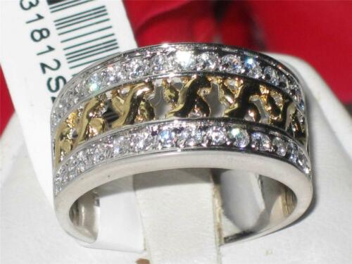Jewellery Kingdom Ladies Eternity Band 8mm Sterling Silver Stamped Ring (Gold) Secondary image