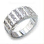 Jewellery Kingdom Ladies Eternity Cubic Zirconia Ring Princess Cut Square Band (Silver) - Jewelry Rings - British D'sire