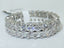 Jewellery Kingdom Ladies Eternity Princess Cut Band 7mm Rhodium Ring (Silver) - Rings - British D'sire