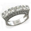 Jewellery Kingdom Ladies Eternity Princess Square Sterling Silver 9.25 Cz 6ct Band Ring - Jewelry Rings - British D'sire