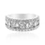 Jewellery Kingdom Ladies Eternity Sterling Silver Emerald Round Cz 6.7mm Ring Band - Jewelry Rings - British D'sire