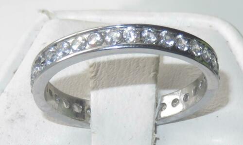 Jewellery Kingdom Ladies Full Eternity Band 2.8mm Stainless Steel Ring (Silver) Secondary image