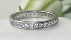 Jewellery Kingdom Ladies Full Eternity Band 2.8mm Stainless Steel Ring (Silver) - Rings - British D'sire
